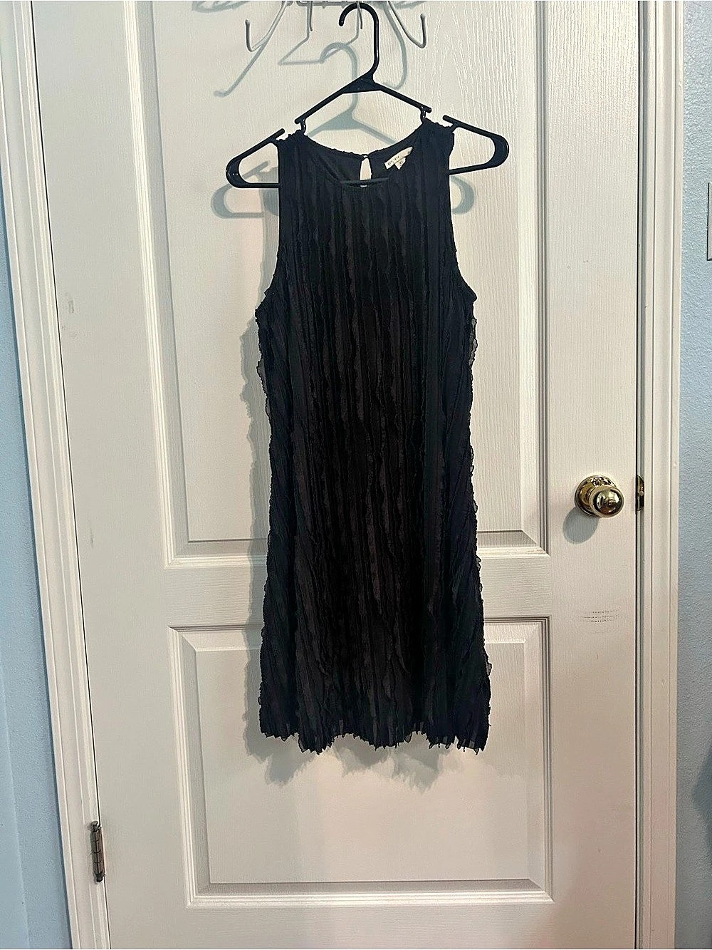 EST 1946 Black Pleated Mini Dress Size XS Like New
